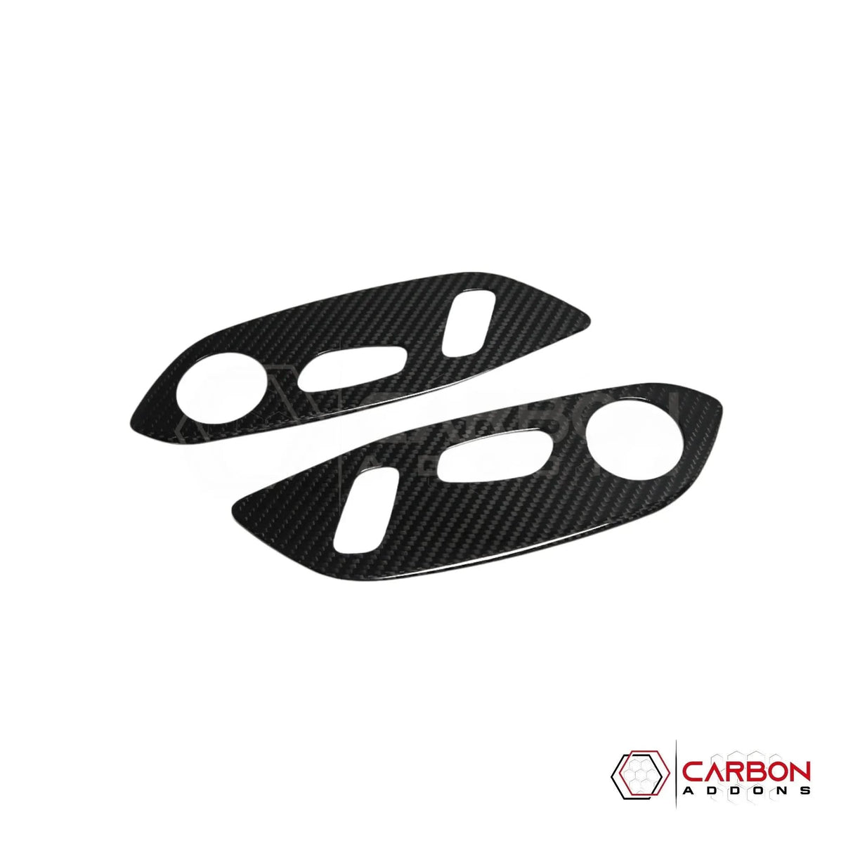 C8 Corvette Real Carbon Fiber Seat Control Adjuster Trim Covers | Interior Upgrade (2020–2026)