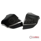 C8 Corvette Real Carbon Fiber Bottom Mirror Trim Covers | Exterior Overlay (2020–2026)