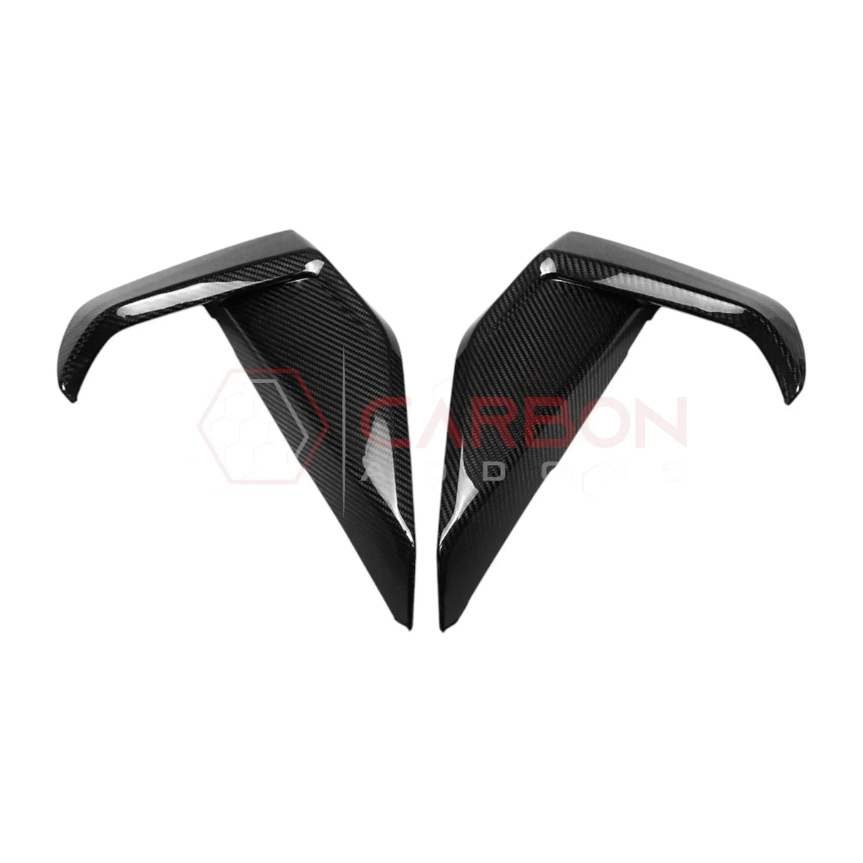 Real Carbon Fiber Lower Side Grille Trim Covers for 2024+ Ford Mustang GT