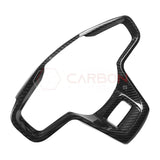 Real Carbon Fiber Steering Wheel Button Trim Cover For 2021+ Bronco
