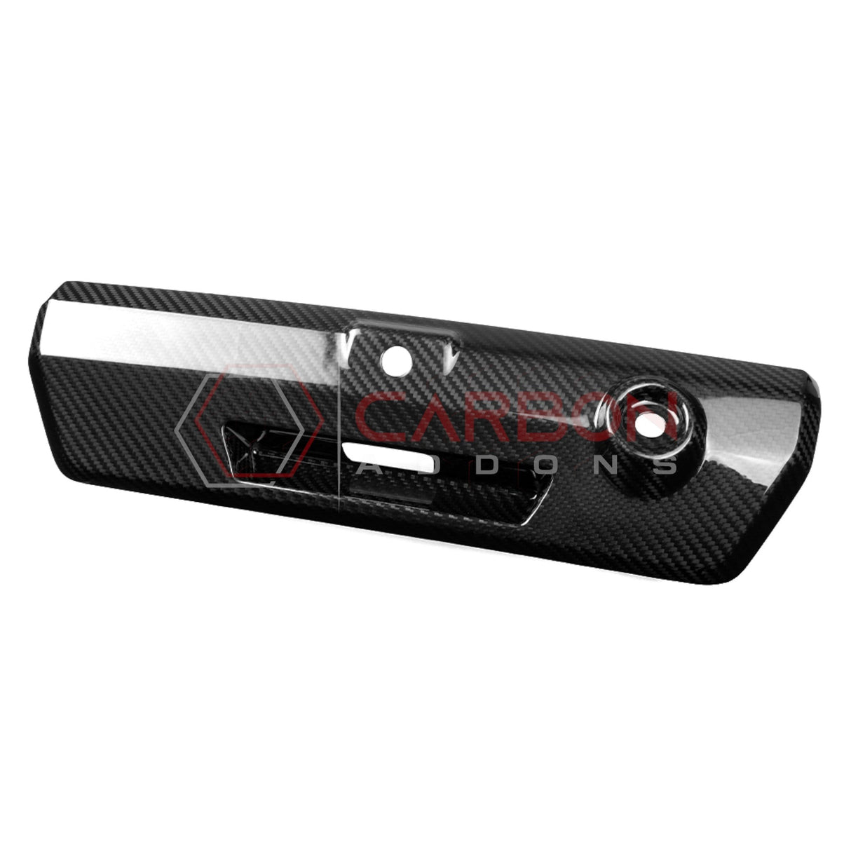 F150 2021-Up Tailgate Latch Door Handles Real Carbon Fiber Cover