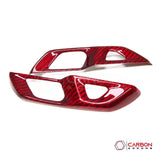 C8 Corvette Real Carbon Fiber Door Lock Trim Covers | Interior Upgrade (2020–2026)