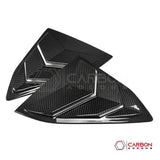 C8 Corvette Coupe Carbon Fiber C-Pillar Quarter Window Louvers | Exterior Overlay (2020–2026)
