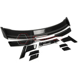 Dark Horse-Style Gloss Black Rear Spoiler with Integrated Gurney Flap for 2024+ Ford Mustang