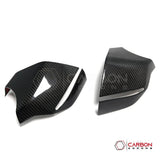 C8 Corvette Real Carbon Fiber Bottom Mirror Trim Covers | Exterior Overlay (2020–2026)