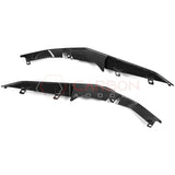 C8 Corvette Z06 Real Carbon Fiber Front Bumper Grille Trims | Cover or Direct Replacement (2023+)
