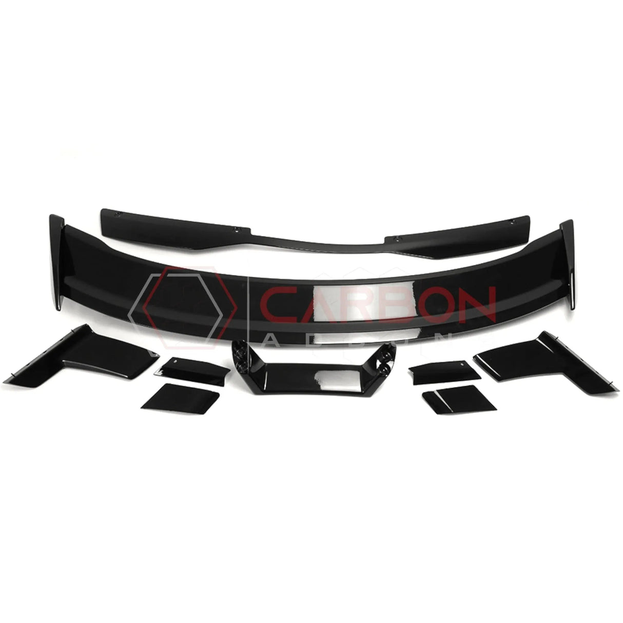2024+ S650 Mustang Dark Horse Style Glossy Black ABS Spoiler with Gurney Flap