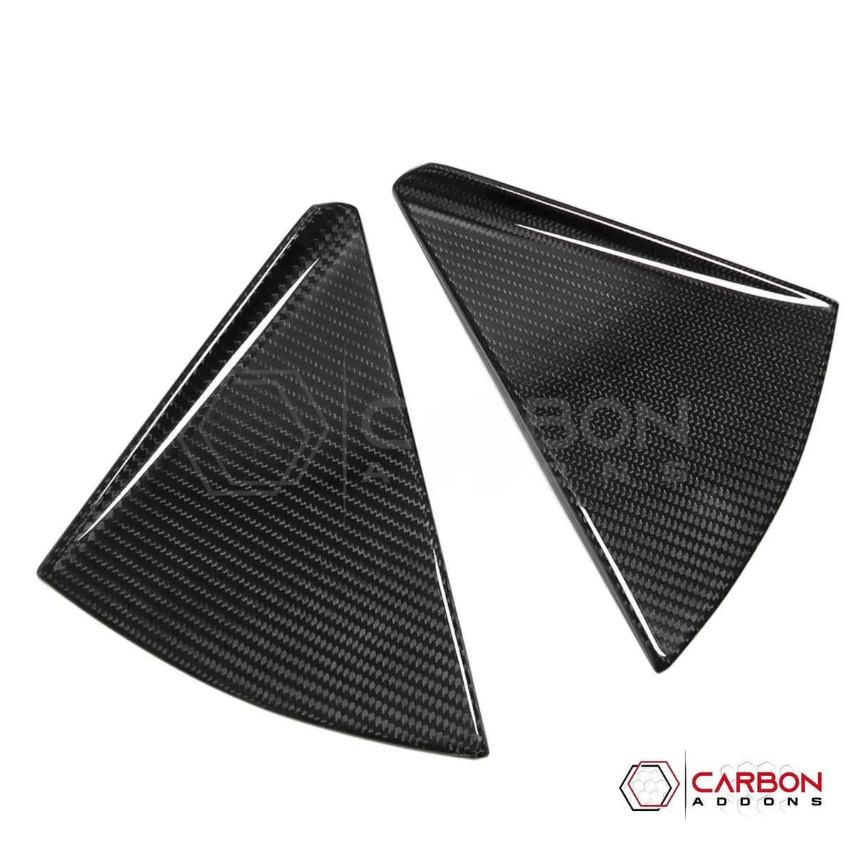 C8 Corvette Convertible Carbon Fiber B-Pillar Trim Covers | Exterior Upgrade (2020–2026)