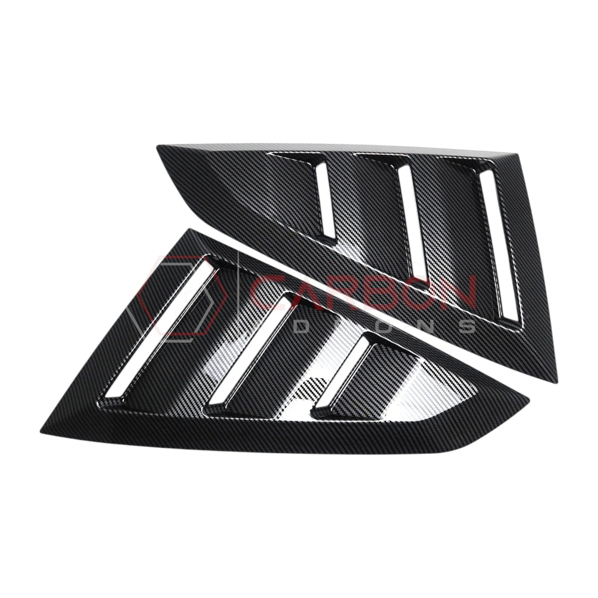 2024+ S650 Mustang Rear Quarter Window Louvers - ABS Plastic