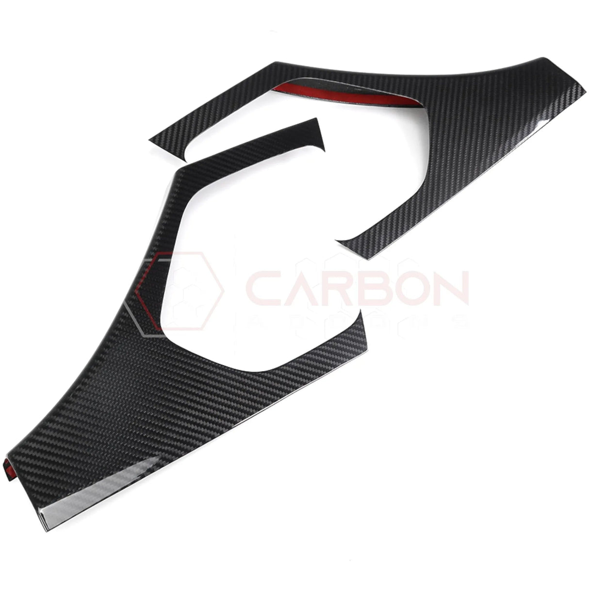 C8 Corvette Real Carbon Fiber Rear Door Sill Panel Covers