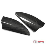 Real Carbon Fiber A-Pillar Speaker Trim Covers for 2021+ Ford F-150