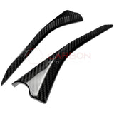 C8 Corvette Real Carbon Fiber Door Panel Upper Trim Covers(2020-2025)