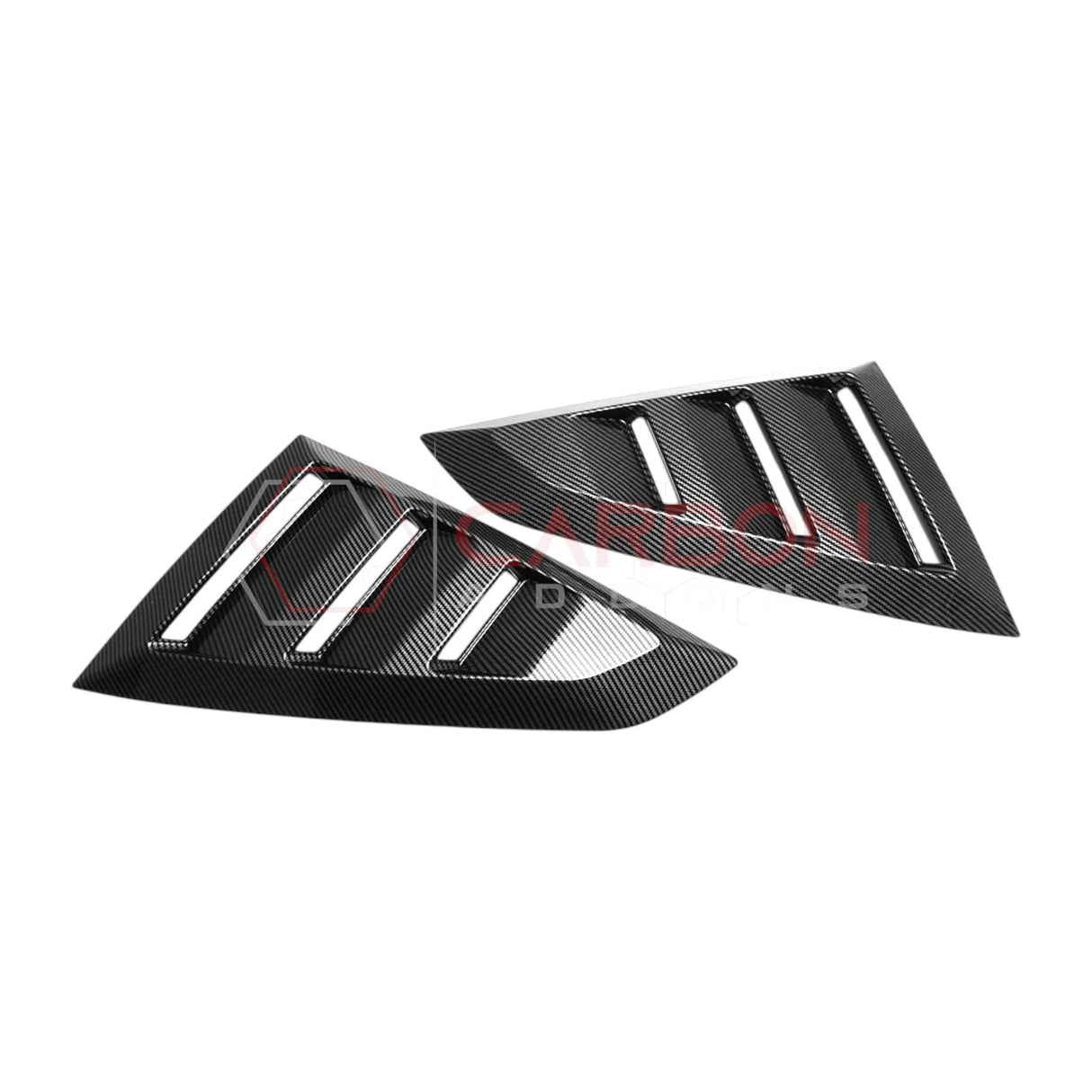 2024+ S650 Mustang Rear Quarter Window Louvers - ABS Plastic