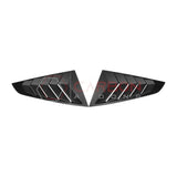 2024+ S650 Mustang Real Carbon Fiber Rear Quarter Window Louvers