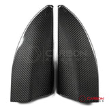 2021+ Ford F-150 Real Carbon Fiber Inner Door Triangle A-Pillar Trim Covers