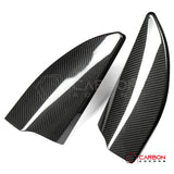 2021+ Ford F-150 Real Carbon Fiber Inner Door Triangle A-Pillar Trim Covers