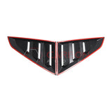 Rear Quarter Window Louvers for 2024+ Ford Mustang (Gloss Black ABS)