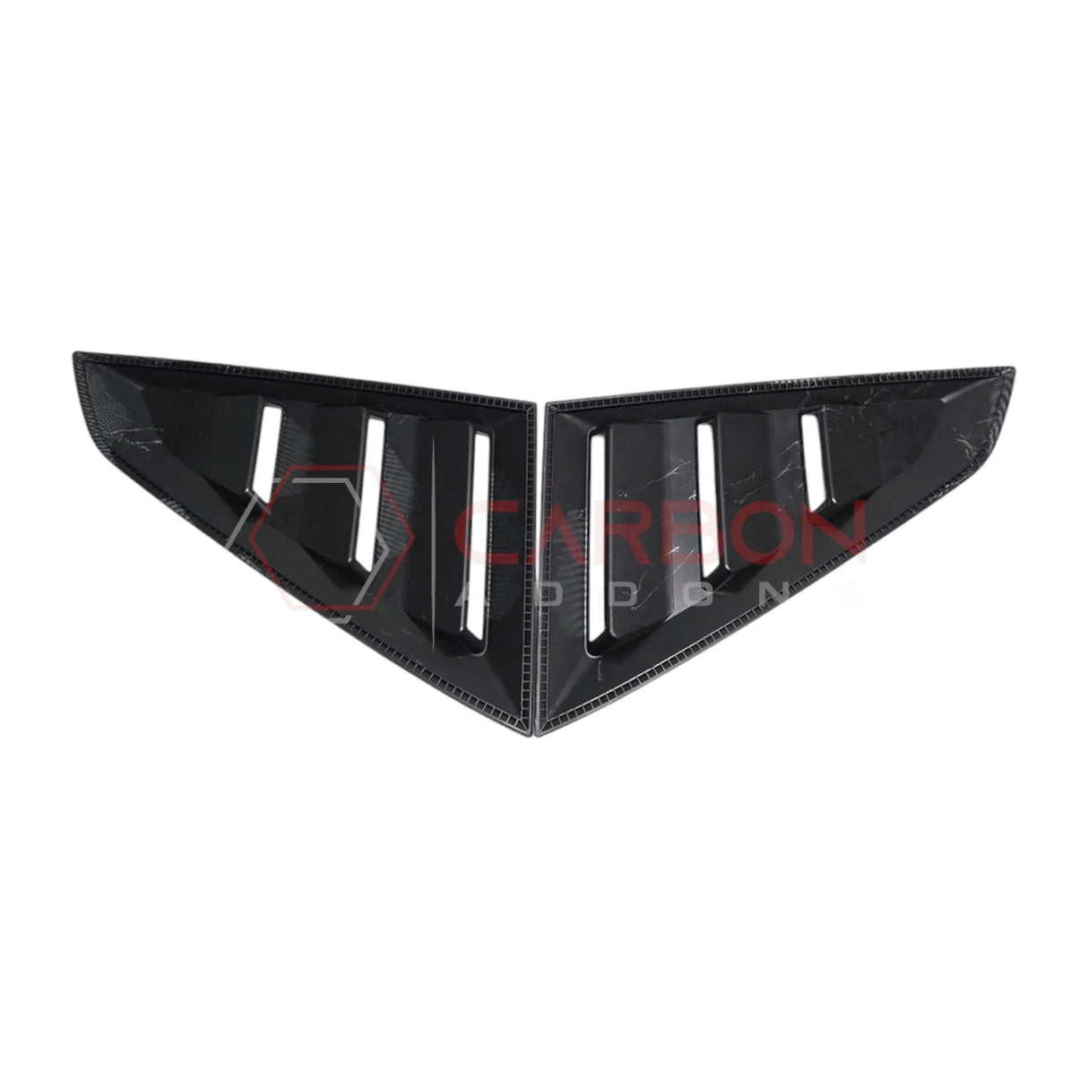 2024+ S650 Mustang Rear Quarter Window Louvers - ABS Plastic