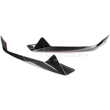 C8 Corvette Carbon Fiber Front Bumper Lower Side Bellow Grill Accent Trims