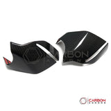 C8 Corvette Real Carbon Fiber Bottom Mirror Trim Covers | Exterior Overlay (2020–2026)