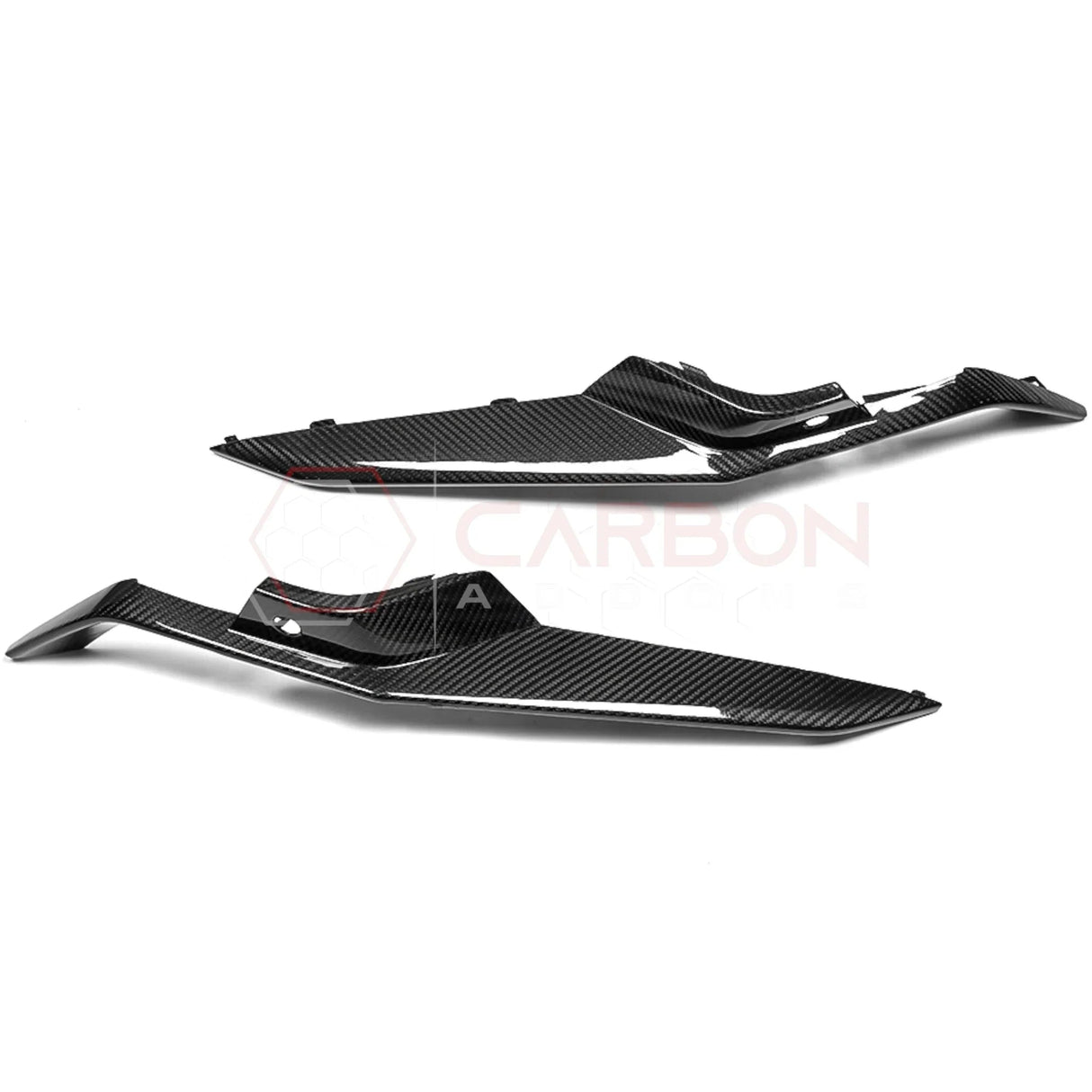 C8 Z06 Corvette Real Carbon Fiber Front Bumper Grill Trims