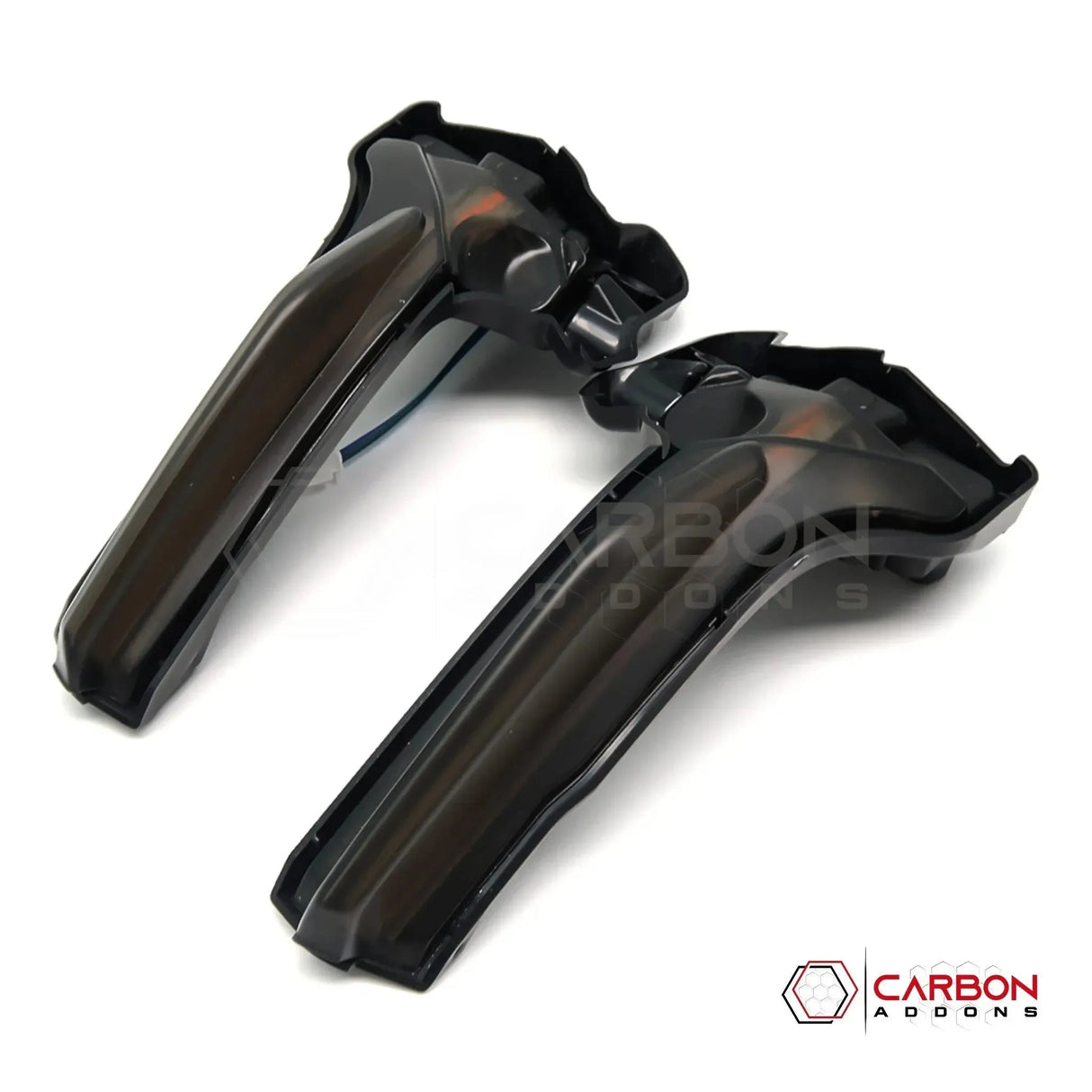 C8 Corvette Smoked Sequential LED Mirror Cap Turn Signals | Plug-and-Play Upgrade (2020–2026)