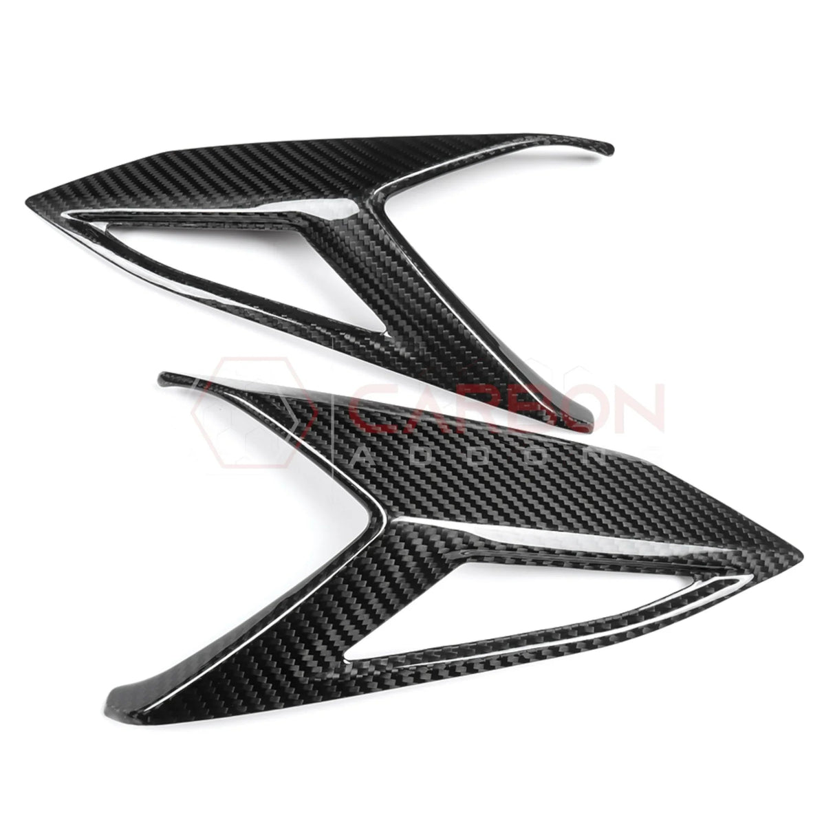 C8 Corvette Rear Taillight Side Lamp Frame Cover – Real Dry Carbon Fiber (2020–2025 Stingray, Z51, Z06, HTC & Coupe)