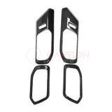 Real Carbon Fiber Interior Door Handle Trim Covers For 2021+ Ford Bronco