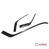 C8 Corvette Real Carbon Fiber Upper Dashboard Trim Covers (3-Piece Set) | (2020–2025)