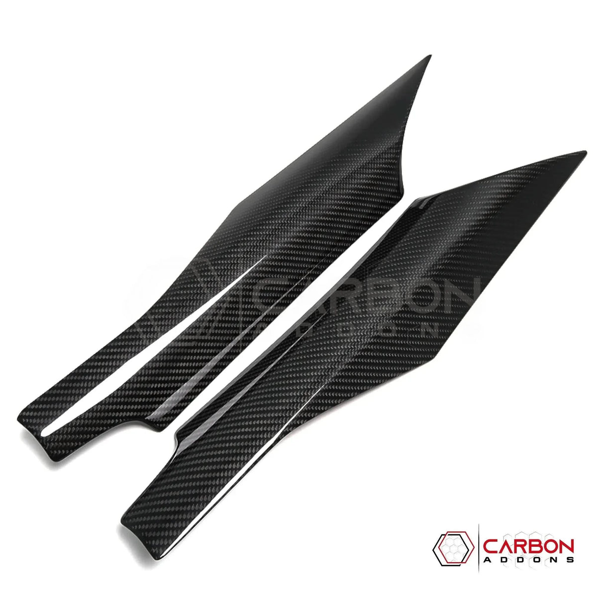 C8 Corvette Real Carbon Fiber Door Speaker Upper Trim Covers | Interior Upgrade (2020–2026)