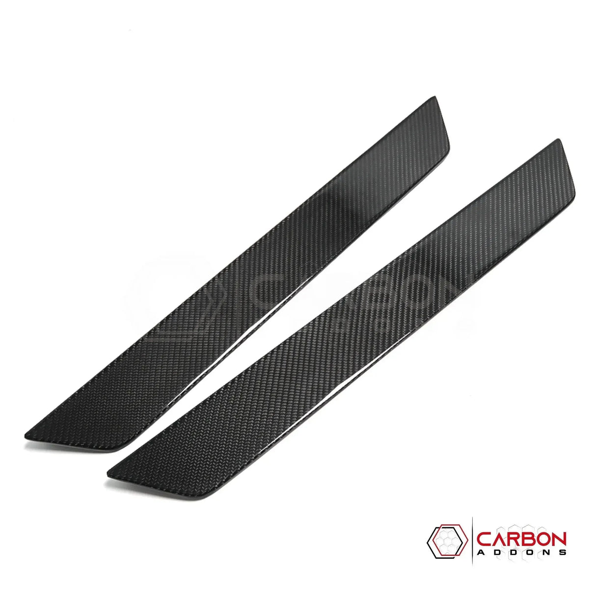 C8 Corvette Real Carbon Fiber Door Sill Plate Covers | Interior Upgrade (2020–2026)