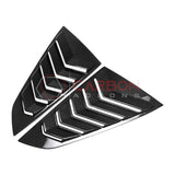 2024+ S650 Mustang Real Carbon Fiber Rear Quarter Window Louvers
