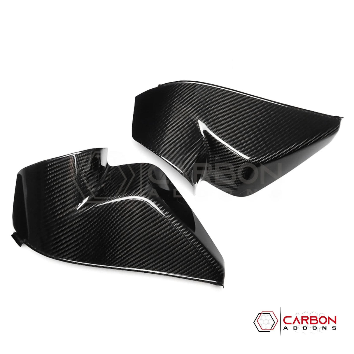 C8 Corvette Real Carbon Fiber Dashboard Door Sill Covers | Interior Overlay (2020–2026)
