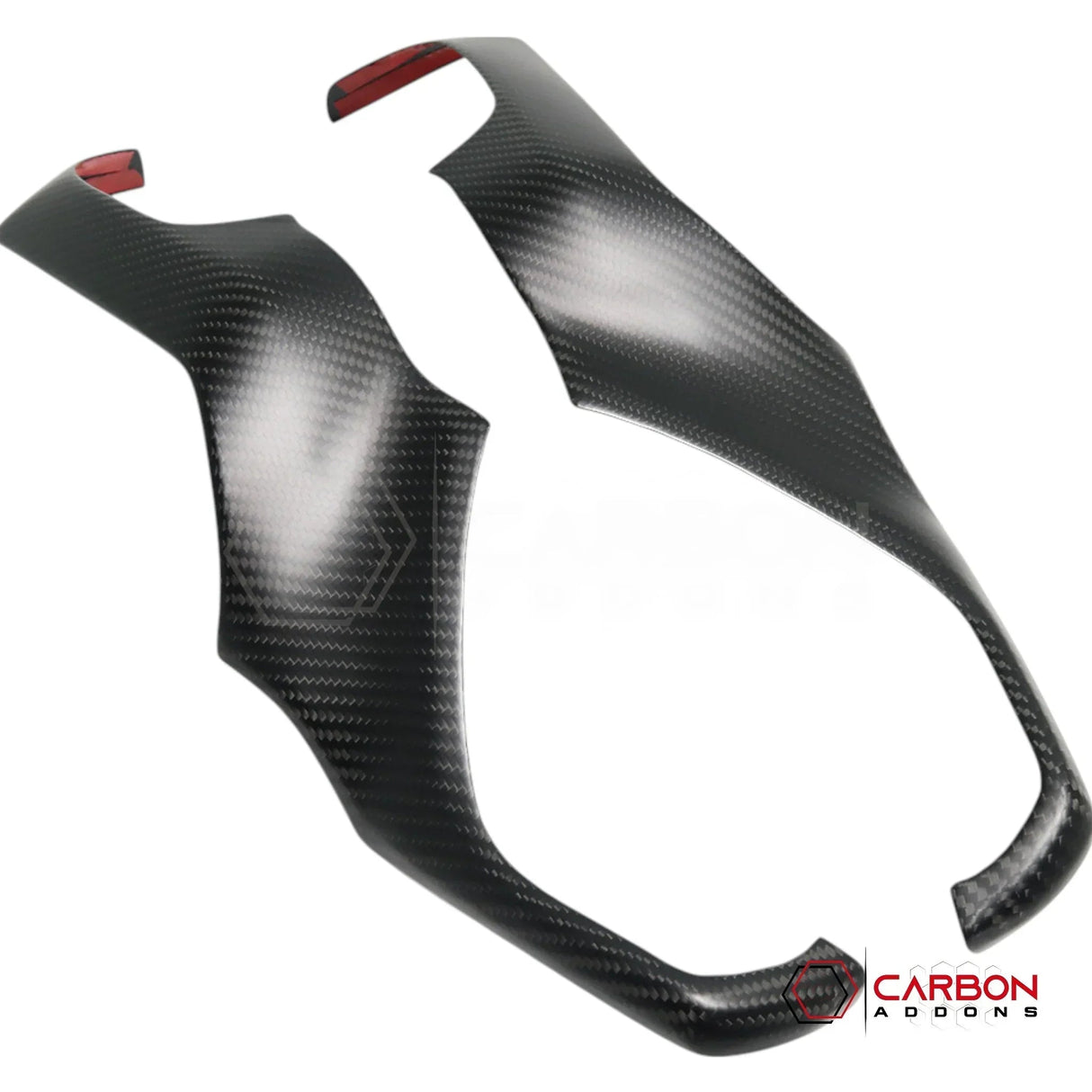 2019+ RAM 1500/TRX/RHO Radio Infotainment Screen Side Trim Hard Carbon Fiber Cover
