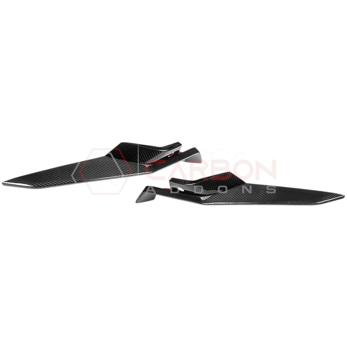 C8 Z06 Corvette Real Carbon Fiber Front Bumper Grill Trims