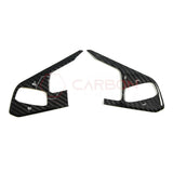 C8 Corvette Real Carbon Fiber Steering Wheel Button Trim Covers | Interior Overlay (2020–2026)
