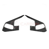 C8 Corvette Carbon Fiber Steering Wheel Button Trim Cover