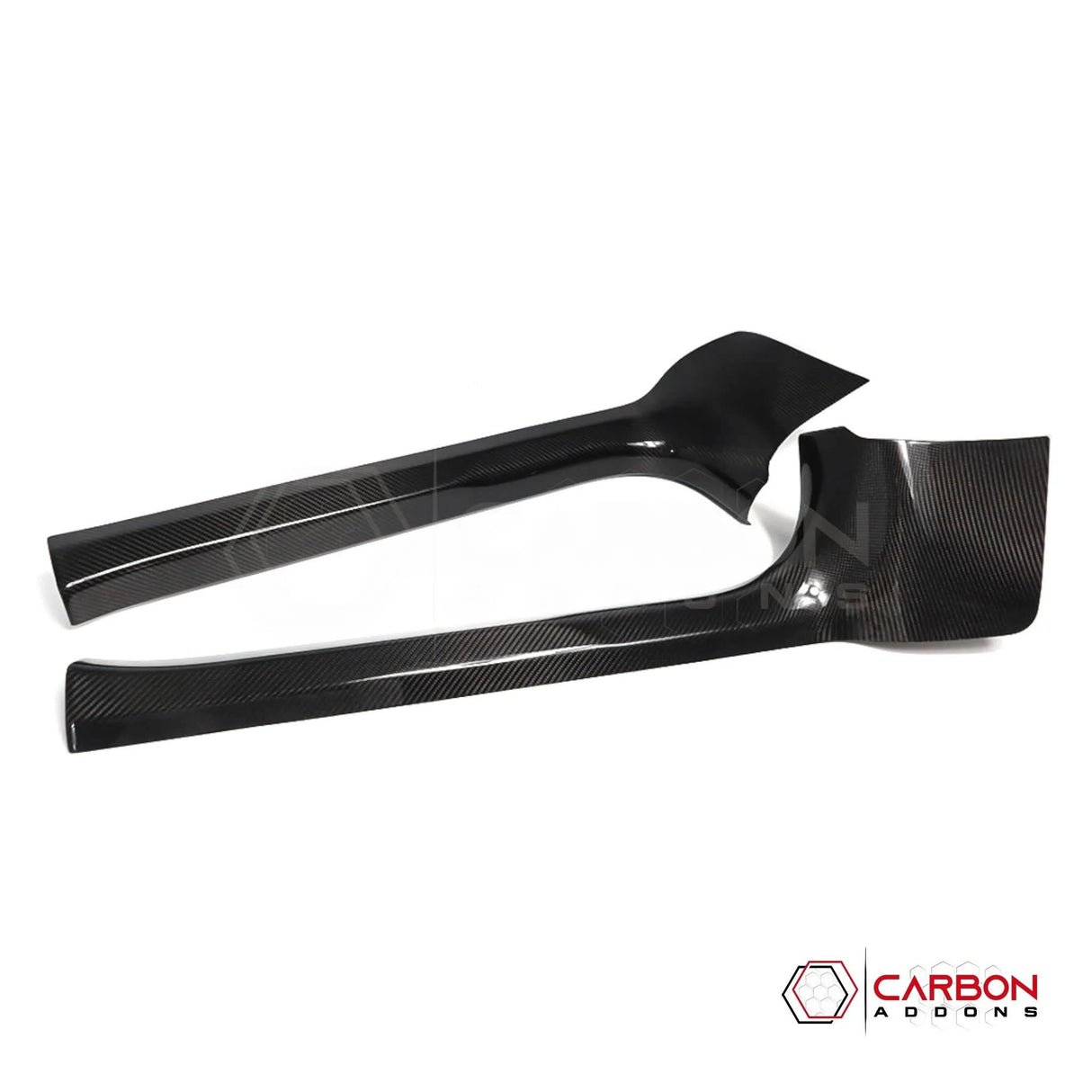 C8 Corvette Real Carbon Fiber Inner Door Sill Panel Covers | Interior Overlay (2020–2026)