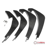C8 Corvette Stingray Carbon Fiber Rear Diffuser Fins Add-On – Real Carbon Fiber Fin Accent Kit