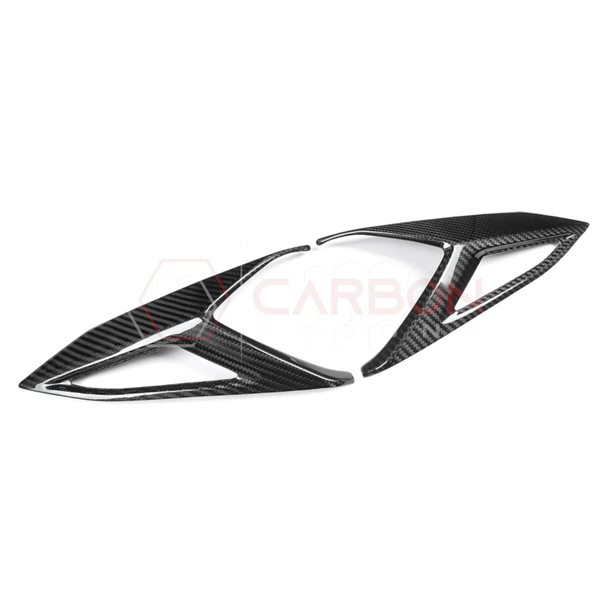 C8 Corvette Rear Taillight Side Lamp Frame Cover – Real Dry Carbon Fiber (2020–2026 Stingray, Z51, Z06, ZR1, HTC & Coupe)