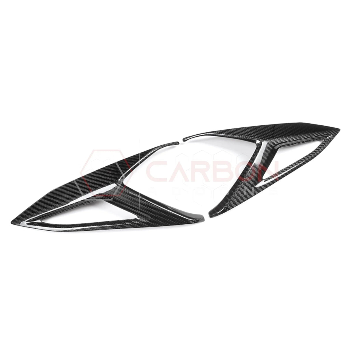 C8 Corvette Rear Taillight Side Lamp Frame Cover – Real Dry Carbon Fiber (2020–2025 Stingray, Z51, Z06, HTC & Coupe)