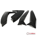 C8 Corvette Exterior Side Scoop Boomerang Trim Carbon Fiber Cover Set