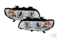 BMW X5 E53 - Chrome MultiColor 3D Halo Headlights - K2 Industries