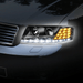 Audi A6 Black DRL Headlights (02-04) - K2 Industries