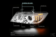 BMW 3-Series E90 Chrome 3D LED Halo Headlights - White - K2 Industries