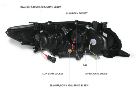 Toyota Corolla 10th Gen (E140 Wide-Body) Facelift Projector Headlights Upgrade (2011-2013) - K2 Industries