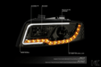 Audi A4 Chrome Smoked DRL LED Headlights (02-05) - K2 Industries