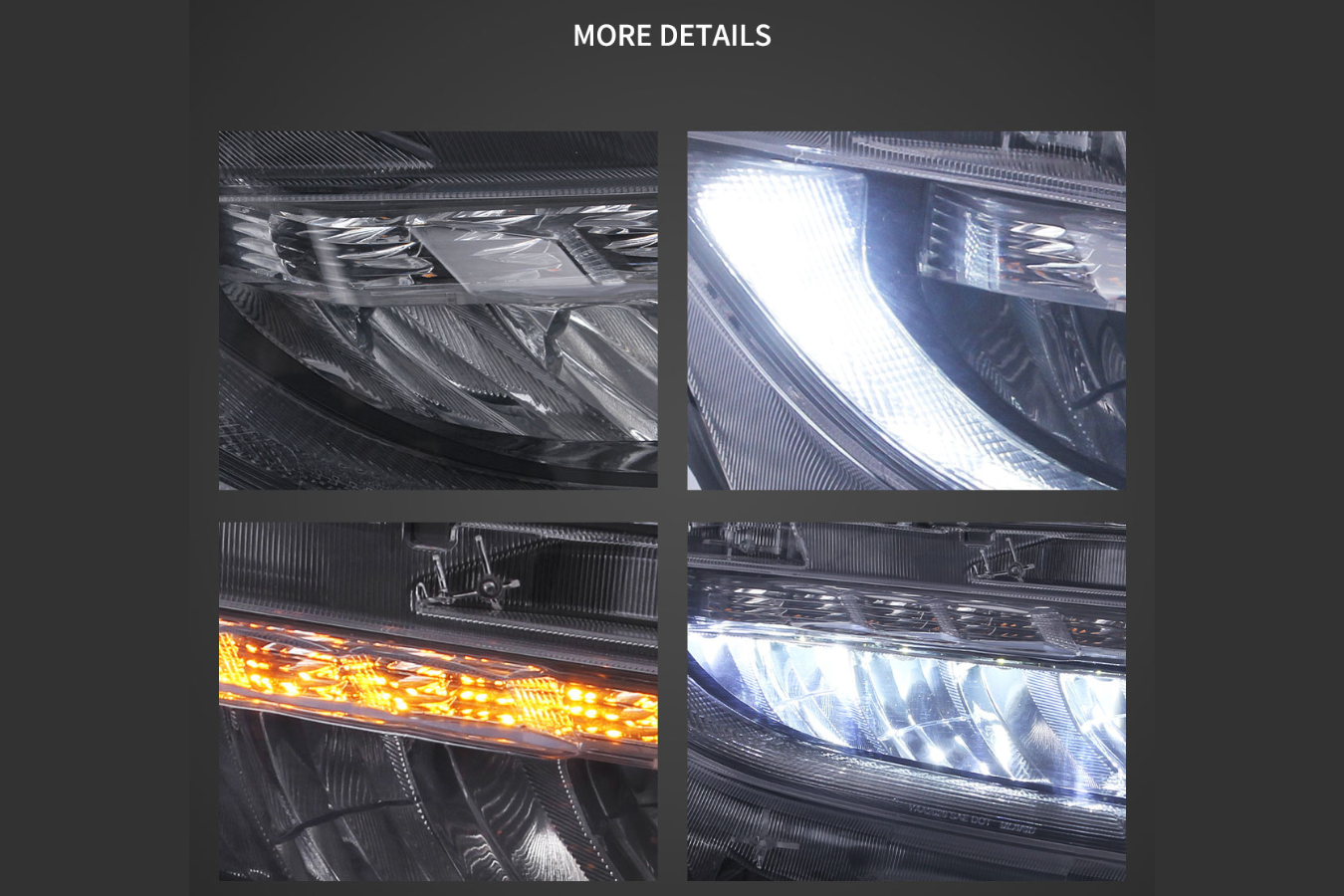 Honda Civic 10th Gen (FC/FK) Chrome LED Reflection Bowl Headlights (2016-2021)