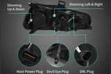 Mitsubishi Lancer Evo X Demon Eyes Dual Beam Projector Headlights (2008-2020) - K2 Industries