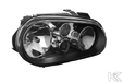 VW Golf Mk4 Black/Chrome OE Style Headlights (99-06) - K2 Industries